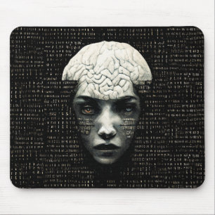 Matrix Man Binary Code Mouse Pad