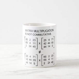 Matrix multiplication mug