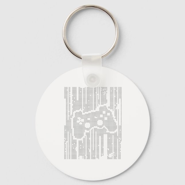 Matrix Pad - Controller Gamer Video Games Gaming Key Ring (Front)