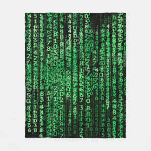 Matrix technology tech data fleece blanket
