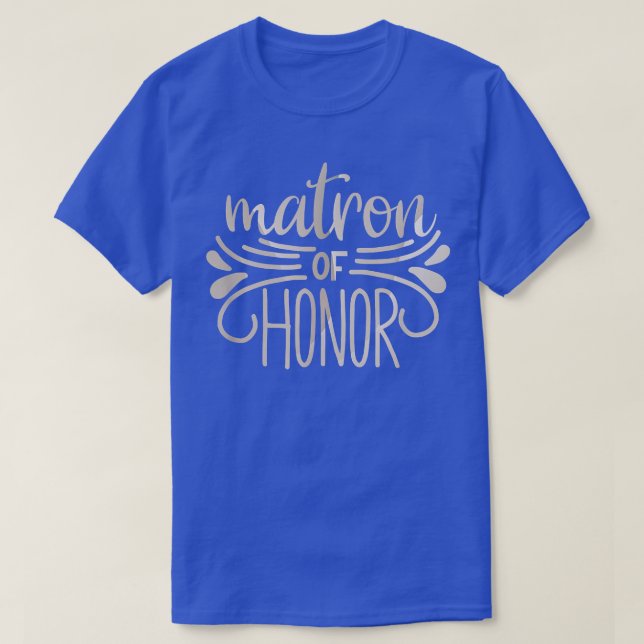 Matron Of Honour Bride And Groom Tees Wedding Anni (Design Front)