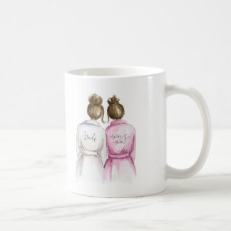 Matron of Honour? Brunette Bun Bride Br Bun Maid Coffee Mug