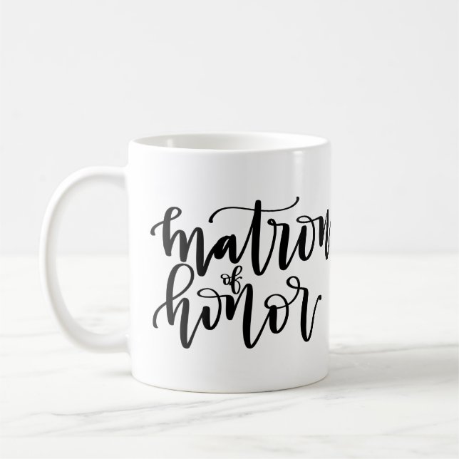 Matron of Honour Calligraphy Mug (Left)