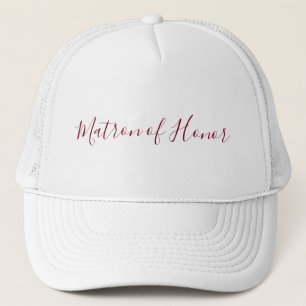 Matron of Honour Calligraphy Trucker Hat