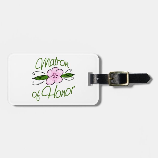 Matron of Honour Luggage Tag (Front Horizontal)