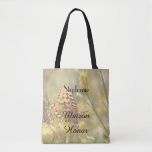 Matron of Honour Personalised Tote Yellow Bag