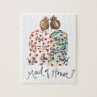 Matron of Honour? Puzzle Dk Bl Bun Bride Br Bun