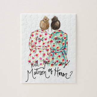 Matron of Honour? Puzzle Dk Bl Bun Bride Dk Br Bun
