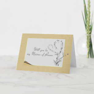 Matron of Honour Request Invitation