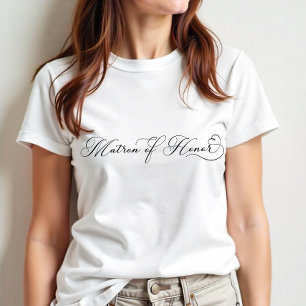 Matron of Honour Shirt – Elegant Wedding Party Tee