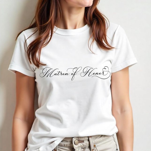 Matron of Honour Shirt – Elegant Wedding Party Tee (Matron of Honor Tee)
