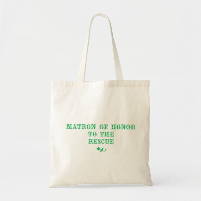Matron of Honour Tote Kelly Green Bag (Front)