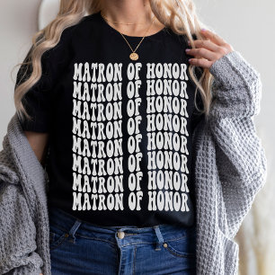 Matron of Honour White Matching Bridal Party T-Shirt