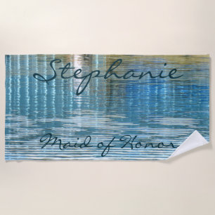 Matron or Maid of Honour Abstract Beach Towel