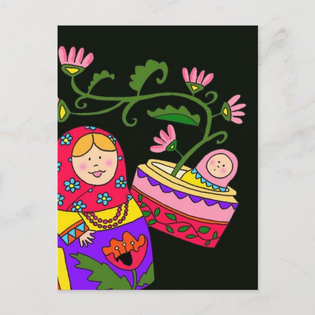 Matroshka's Baby Postcard (Front)
