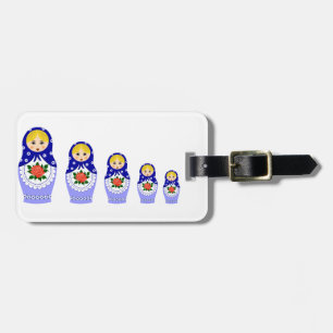 Matryoschka dolls luggage tag