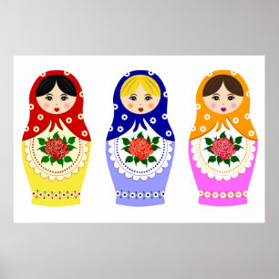 Matryoschka dolls poster