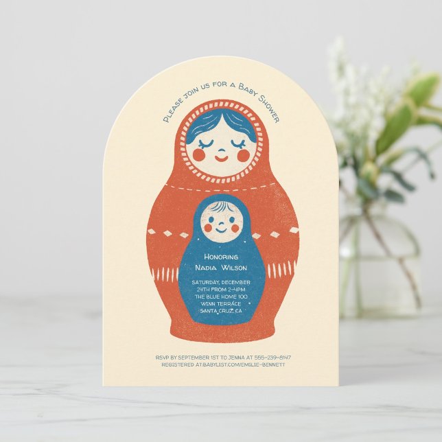 Matryoshka Doll Baby Shower  Invitation (Creator Uploaded)