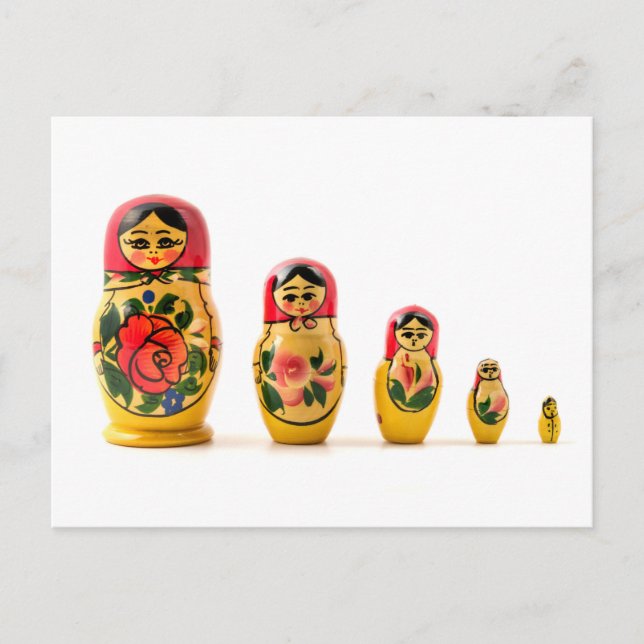 Matryoshka doll postcard (Front)