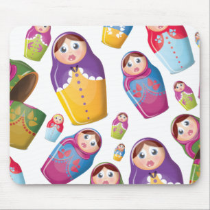Matryoshka doll - Russian Nested Dolls Pattern Mouse Pad