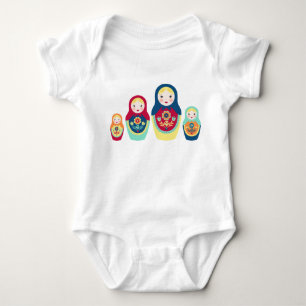 Matryoshka Dolls Baby Bodysuit