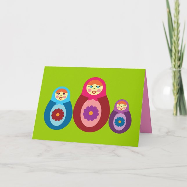 Matryoshka Dolls Card (Front)