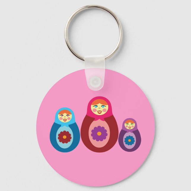 Matryoshka Dolls Key Ring (Front)