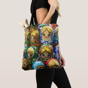 Matryoshka Dolls Souvenir Kiosk Travel Photo Tote Bag