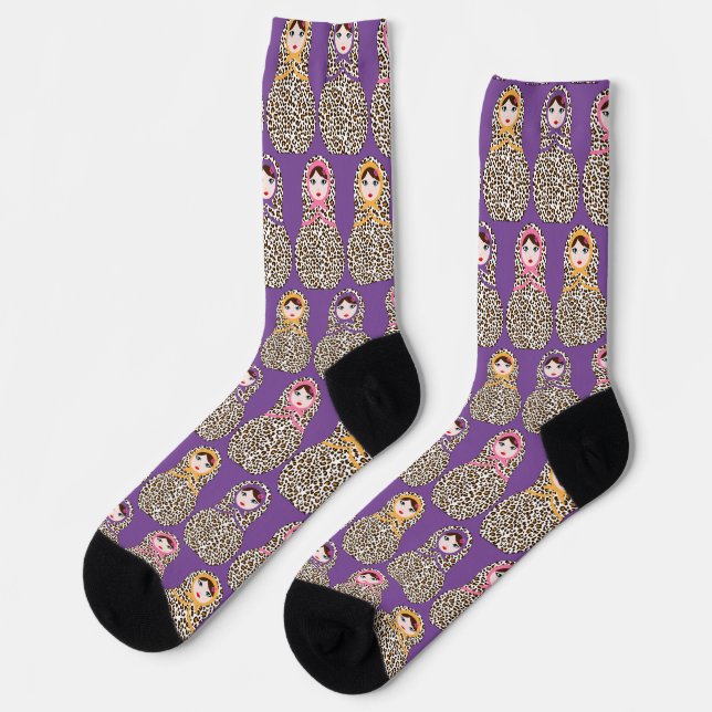 Matryoshka Missydoll Socks (Left)