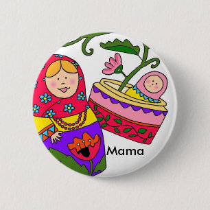 Matryoshka's Baby New Mum 6 Cm Round Badge