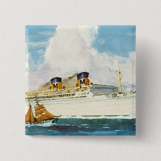 Matson Liner to Hawaii 15 Cm Square Badge