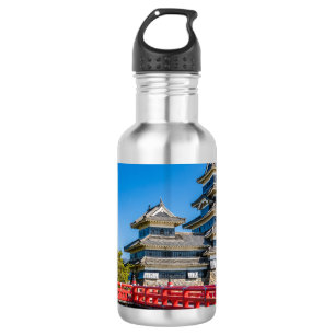 Matsumoto castle and bridge 532 ml water bottle