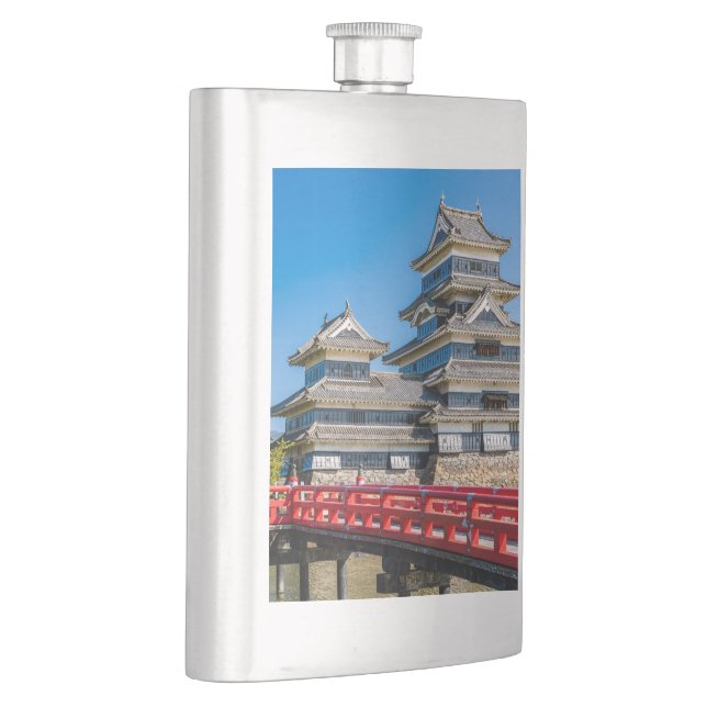 Matsumoto castle and bridge hip flask (Right)