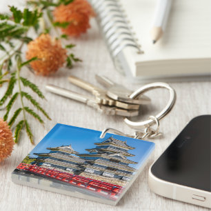 Matsumoto castle and bridge key ring