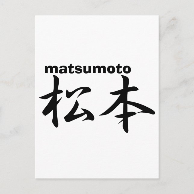 matsumoto postcard (Front)