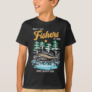 Matt 419 Fishers Of Men Christian Fishing Fathers T-Shirt