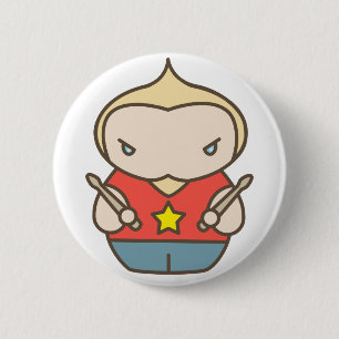 matt 6 cm round badge