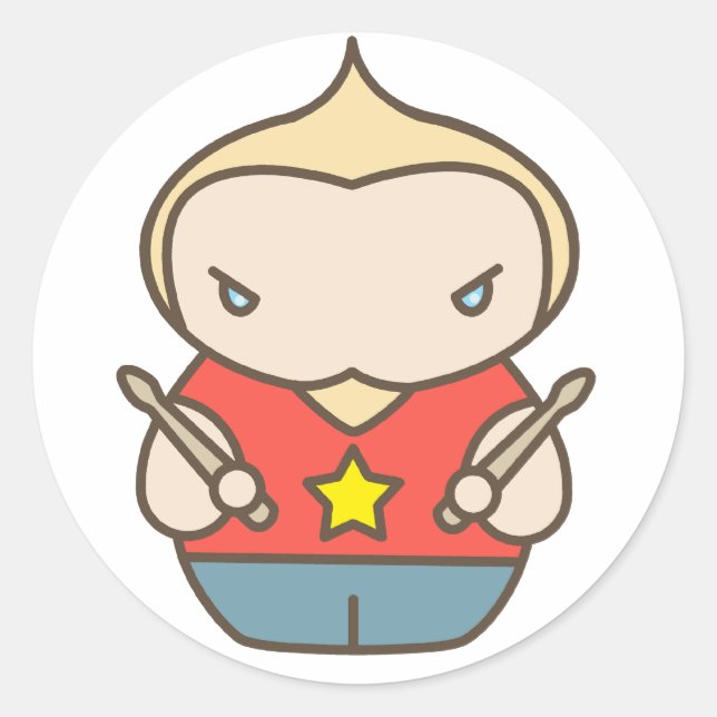 matt classic round sticker (Front)