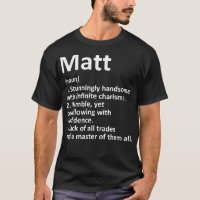 MATT Definition Personalized Name Funny Birthday G