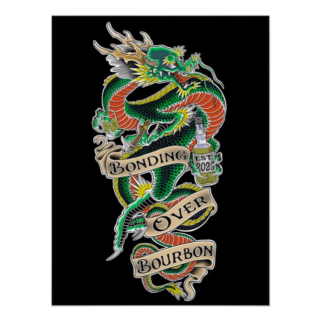 Matt Tunzi x Bonding Over Bourbon Poster (Front)