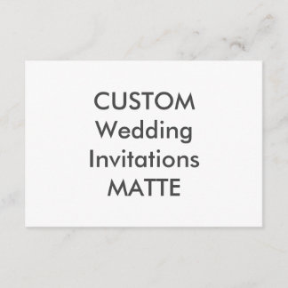 MATTE 120lb 5” x 3.5" Wedding Invitations