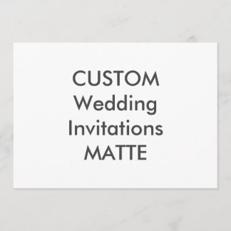 MATTE 120lb 7" x 5" Wedding Invitations