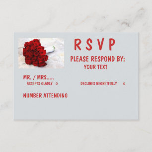 Matte 3.5" x 5", Standard white envelopes included RSVP Card