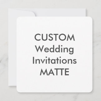 MATTE 5.25" Square Wedding Invitations
