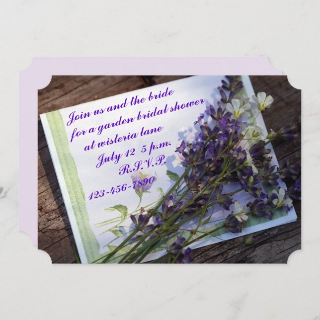 Matte 5" x 7", Standard white envelopes included Invitation (Front/Back)