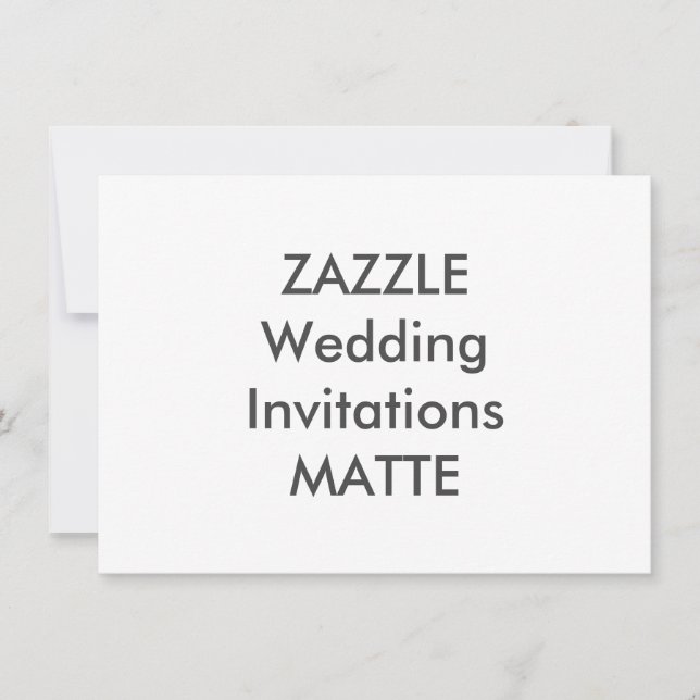 MATTE 6.25" x 4.5" Wedding Invitations (Front)