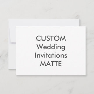 MATTE 7.5" x 5.5" Wedding Invitations