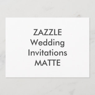 MATTE 7" x 5" Wedding Invitations