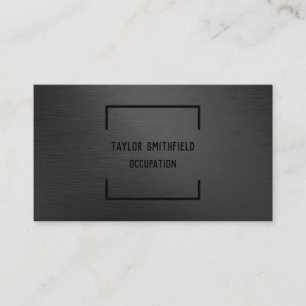matte black business card
