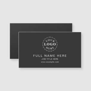 Matte Black Clean Design Magnetic Business Card